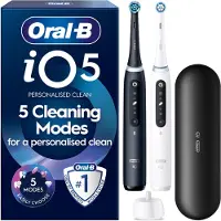 Oral-B - iO5 Electric Toothbrush - Black & White - 2-Pack