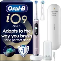 Oral-B - iO9 Electric Toothbrush - Rose - 2 Brush Head, Charging Travel Case