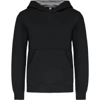 Kariban K453 Kinder Sweater met gecontrasteerde capuchon