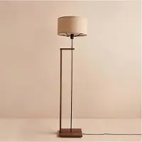 Opviq Vloerlamp Terry | Opviq textiel beige 38x38x150 cm vloerlampen | NADUVI