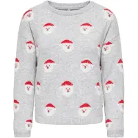 ONLY Regular fit kersttrui met motiefprint, model 'XMAS SANTA'