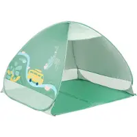 Mira Strandtent uv Bescherming - Strandtent Baby Pop Up – Strandtentje Extra Licht - Groen - 125cm x 100cm x 85cm