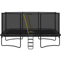 Magic Circle Pro Grey Rechthoekige Trampoline 525 x 305 cm met veiligheidsnet