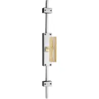 Formani Piet Boon TWO K-PBT22 krukespagnolet incl. vier geleiders, twee eindstukjes en twee stangen linksdraaiend - mat RVS/eike