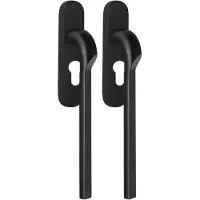 Formani Rivio by Gensler GL230PAY massieve paarsgewijze set hefschuifdeurbeslag inclusief cilindergat PC69 - PVD mat zwart