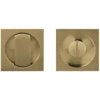 Formani | Schuifdeurkommen | LB57_T | 57mm | Messing Ongelakt