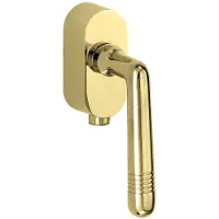Artitec SKG2 Draaikiepgarnituur afsluitbaar Art-Deco/Elegant messing gelakt