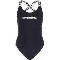 Superrebel R601-5001 Meisjes Badpak Black Maat 12-152