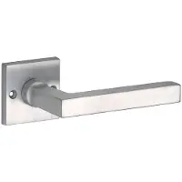 Artitec Deurklink op ongeveerd rozet Kare/Bauhaus mat nikkel ongelakt