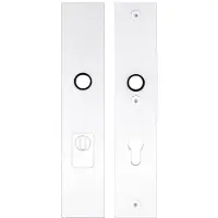 Formani Square LSQSM-50KT massieve veiligheidsschilden met kerntrekbeveiliging kruk/kruk SKG*** PC72 - wit