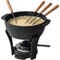 Mira Kaasfondue Set - Fondue Set - Fondue - Zwart - 21cm x 18cm x 17cm