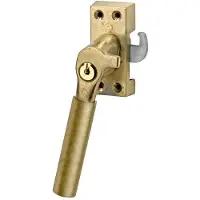 Artitec Mi Satori SKG1 raamsluiting met sluitplaat links Bauhaus Messing Antiek