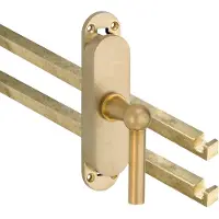 Artitec Mi Satori Kruk-espagnolet Chemin de Fer rechts messing antiek inclusief 2 stangen