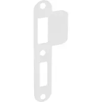 Formani Basics LBSPA-NYW sluitplaat afgerond tbv deursloten - wit