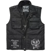 Brandit Bodywarmer 'Motörhead Ranger' zwart / wit