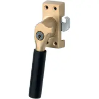 Artitec Mi Satori SKG1 raamsluiting met sluitplaat links Bauhaus ebben Messing Antiek
