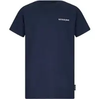 Retour Jeans T-shirt donkerblauw Jongens Stretchkatoen Ronde hals Effen - maat 122/128