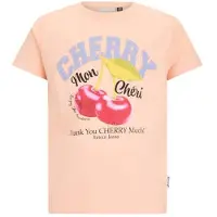 Retour Jeans T-shirt oranje Meisjes Katoen Ronde hals Printopdruk - maat 170/176