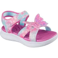 SKECHERS Sandalen turquoise / aqua / pink