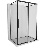 Mexen Rox-3S L 3-zijdige schuifbare rechthoekige douchecabine 105 x 110 , zwart frame, zwart - 8C2L-105-110-70-70-3S-P