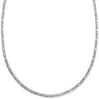 Lucleon Essentials | 4 mm Zilverkleurige Ketting met Figaro Schakels