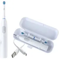 Nexxt Elektrische Tandenborstel – Oplaadbaar via USB-C – Met Reisetui – Altijd Klaar voor Onderweg