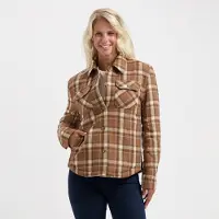 MGO Leisure Wear MGO Jessy Dames - Gewatteerd outdoorvest - Bruin