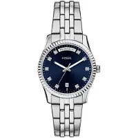 Fossil ES5457 Vrouwen Horloge 34 mm Zilverkleurig