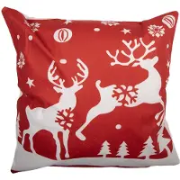 Clayre & Eef Kussenhoes 45x45 cm Rood Polyester