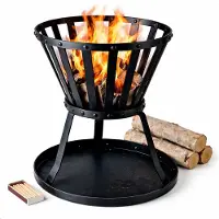 Cheqo Vuurkorf - Vuurkorf Buiten - Vuurkorf Tuin - Vuurkorf Terras - Ronde Vuurkorf - Vuurkorf Op Poten - Vuurkorf Zwart