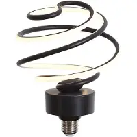 LUEDD E27 LED lamp deco zwart spiraal 6W 370 lm 3000K
