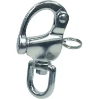 Yacht Steel Snapsluiting met warteloog RVS A4-AISI316