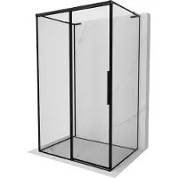 Mexen Rox-3S L 3-zijdige douchecabine schuifdeur links 105 x 120 , zwart frame, zwart - 8C2L-105-120-70-70-3S-L