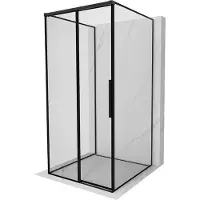 Mexen Rox-3S 3-zijdige douchecabine, schuifdeur links, 110 x 110 , zwart frame, zwart - 8C2-110-110-70-70-3S-L