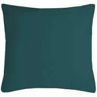 Stof Textile sierkussen Nelson - petrol - 40 x 40 cm - bank kussens - zitkussens - binnen/buiten - polyester