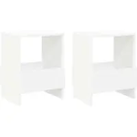 vidaXL Tijdschriftenrek 2 st Wit 35 x 30 x 45 cm