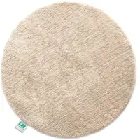 Floordirekt Sky Badmat - Ronde Baddeken - Dichte, Pluizige Feel-Good Factor voor je huis - Antislip & Wasbare - Getest op Schadelijke Stoffen - Diameter : 120 cm - Beige