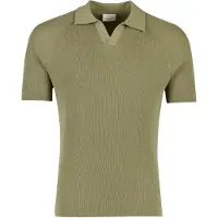 Profuomo Heren Polo's & T-shirts Rib - Khaki - Maat XL