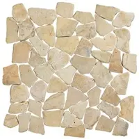 Terre d'Azur Tan flat natuursteen mozaiek 30x30