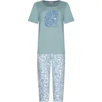 Pastunette Duurzame katoenen pyjama grijsblauw | Maat 46