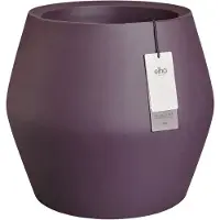 Elho June Split Low 46 cm - Vintage Plum - B 46 x H 42 x D 46 cm - Binnen en Buiten - 100% gerecycled kunststof