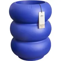Elho Amber Roll High 43 - Royal blue - Ø43 x H 58 cm - Binnen en Buiten - 100% gerecycled kunststof