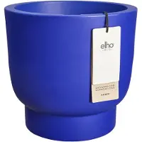 Elho Amber Grail 40 - Royal blue - Ø38 x H 36 cm - Binnen en Buiten - 100% gerecycled kunststof