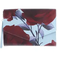 Ted Baker clutch polstasje Emrynn Rose Print Pouch Mid Blue veelkleurig