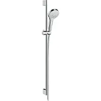 Hansgrohe Croma Select S doucheset waterbesparend met 3 standen handdouche en glijstang 90cm chroom