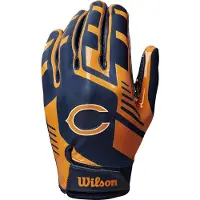 Wilson Nfl Stretch Fit Chicago Bears American Football Handschoenen Oranje Man,Vrouw