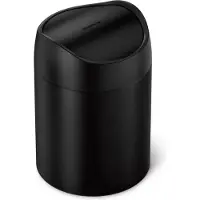 Simplehuman Prullenbak Mini Can Zwart 1,5L 2023