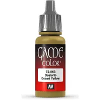 Vallejo Hobbyverf Acrylverf - 72063 Game Color - Desert Yellow - Acryl - Verf flesje - 18 ml