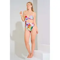 Lisca Badpak Roma | Maat: 38D | Kleur: Wit/Print