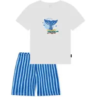 Schiesser Nachtkledij ' Kids Nightwear ' blauw / lichtblauw / offwhite